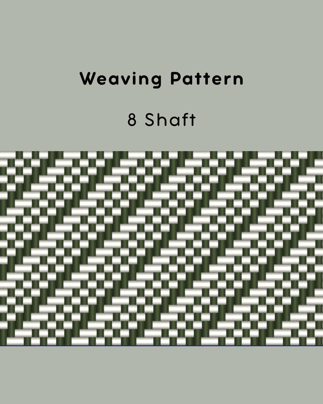 Weaving Line Patterns 8 Shaft Diagonal Weaving Pattern – Geometric Loom Pattern – Modern ...
