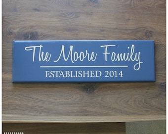 Family Name Established Sign Plaque Custom Personalized Wood: The School Teacher