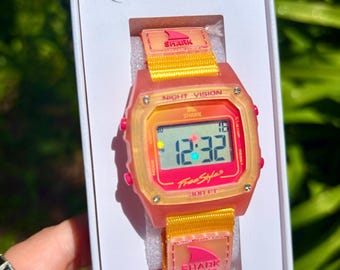 Modified Diamond Stars Sunset Freestyle Shark Classic Clip Unisex Watch FS101128
