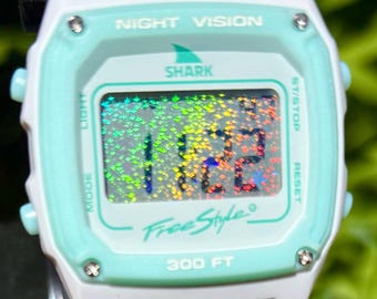 Modified Sand Stars Freestyle Shark Classic Clip Trippy Turtle Aqua Unisex Watch FS101128