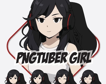 PNGTuber Girl |Ready For Twitch | Model: Twitch, YouTube Stream (Digital Download)