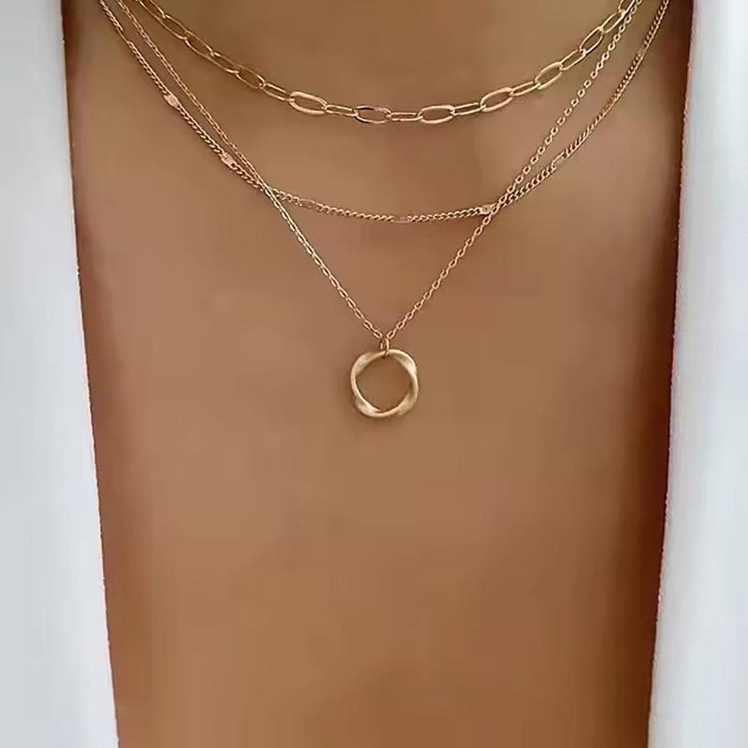 Hot Selling Fashion Handmade Multi-layer Circle Necklace main image 1