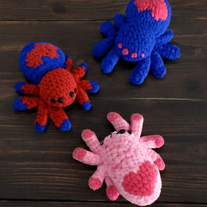 Easy No-Sew 3in1 Spider Plushies Crochet Pattern Bundle | Beginner Friendly Amigurumi PDF Tutorial
