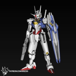 Gundam Aerial: Celestial Frame Unit – 100mm/75mm Heights
