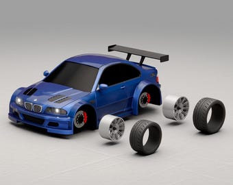 BMW M3 GTR E46 Model Kit Car | Unpainted Resin, Collector's Scale (1/64–1/18)