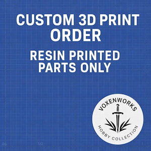 Servizio di stampa 3D personalizzato / Parti di modelli in resina - STL richiesto