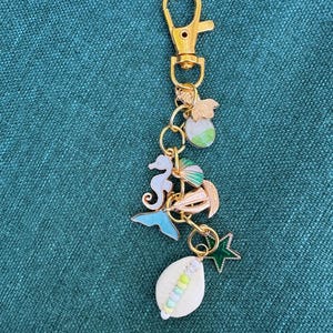 Blue/Green Bag Charm
