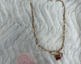 Collar de mosquetón de oro