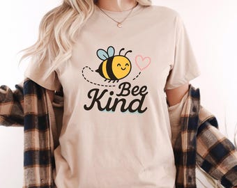 Comfort Colors Bee Kind T-Shirt – Cute Bumblebee Design