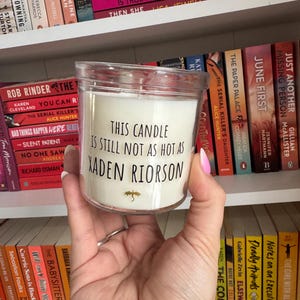 Xaden Riorson Fourth Wing Bookish Candle