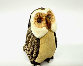 ヴィンテージのマリ・シムルソン陶器のフクロウの置物 - upsala