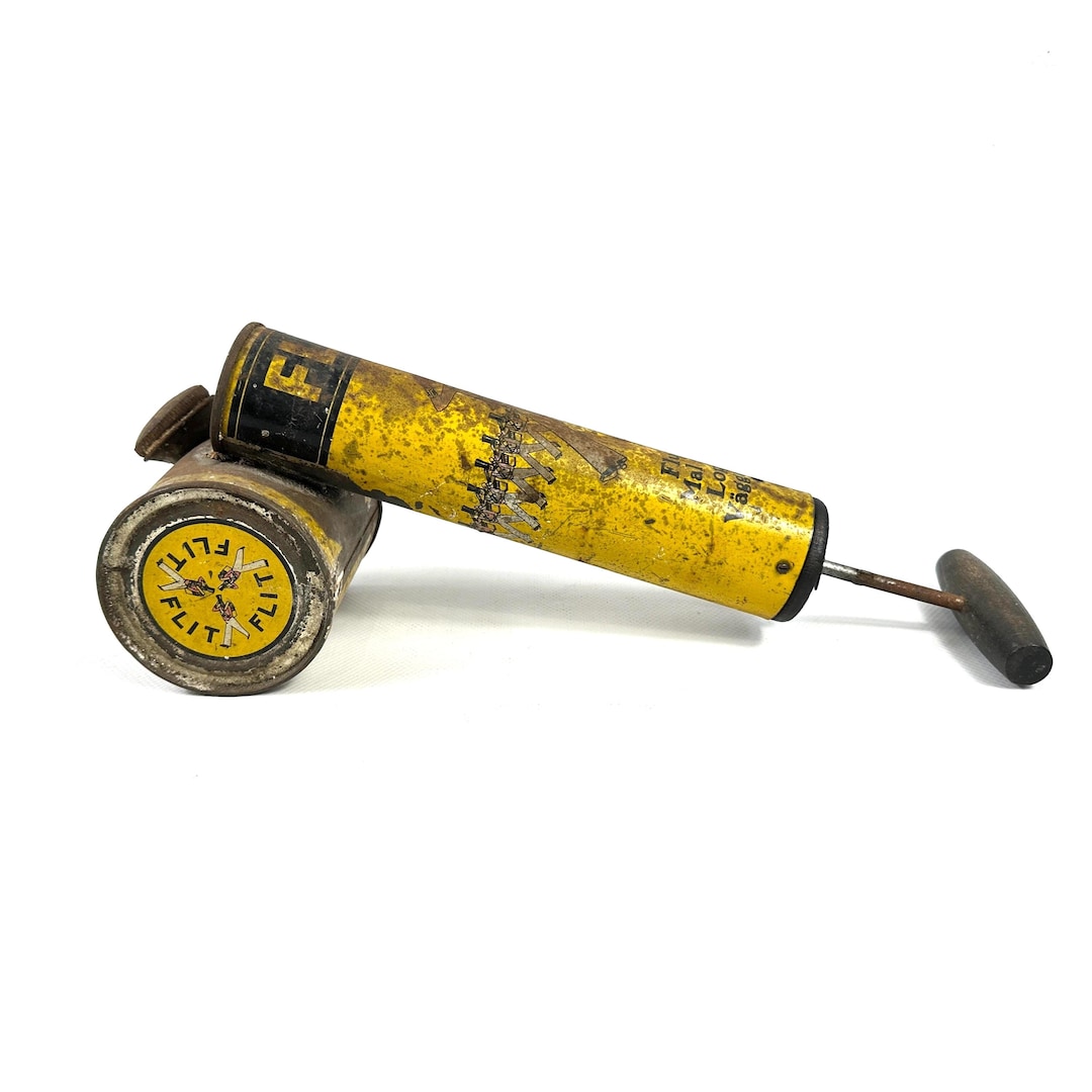 Vintage Tin Insecticide Sprayer – “flit” Hand Pump Bug Sprayer, Sweden ...