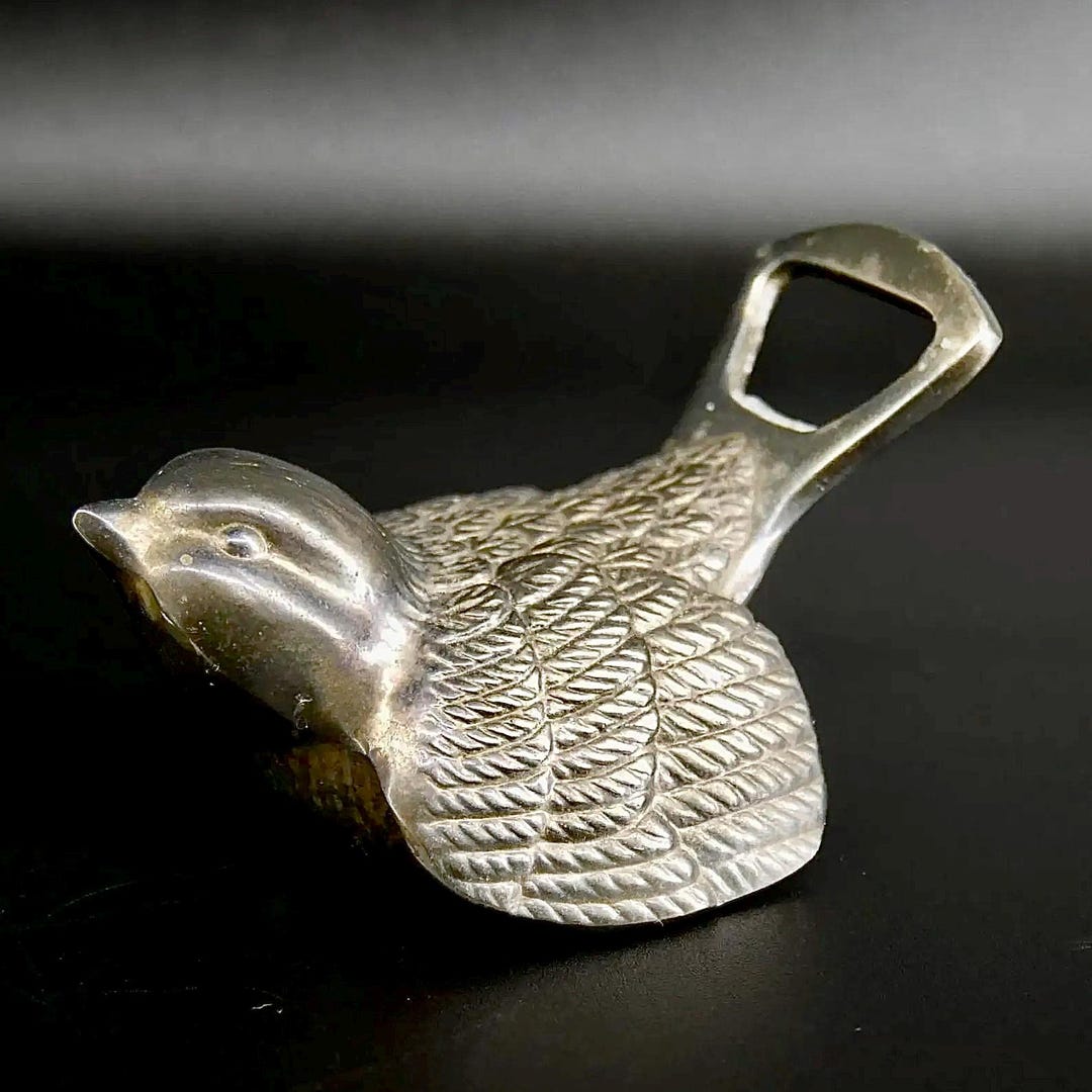 Vintage Metal Bird Bottle Opener – Sculptural Bar Tool - Etsy