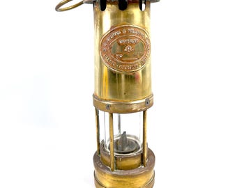 E. Thomas & Williams Lantern, Vintage Lantern, Brass Cambrian Lamp