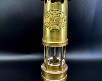 E. Thomas & Williams Lantern, Vintage Lantern, Brass Cambrian Lamp