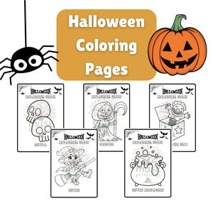 Halloween Coloring Pages for Kids | Printable Spooky Coloring Book | Fun Halloween Activity PDF
