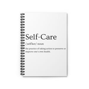 Self-Care Spiral Notebook, Guided Journal for Mindfulness, Mental Health Diary, Wellness Planner, Inspirational Stationery, Positive