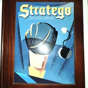 Stratego Classic Game Vintage Collection Wooden Book Box Milton Bradley Complete NOS
