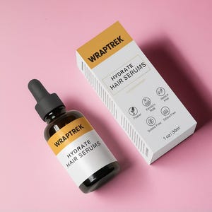 Aangepaste serumflesverpakking | Gepersonaliseerd cosmeticapakket | Elke maat | Karton, kraftpapier, golfkarton, stijf | Aangepaste huidverzorgingsdoos
