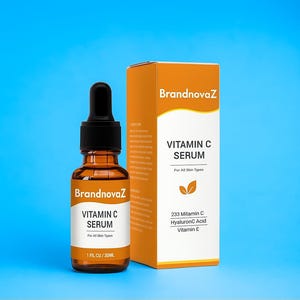 Emballage personnalisé en flacon de sérum | Emballage cosmétique personnalisé | Toutes les tailles | Carton, Kraft, ondulé, rigide | Coffret soin personnalisé