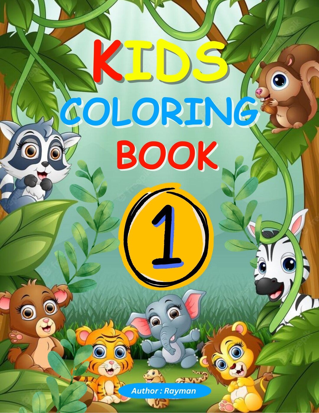 Kids Coloring Book Level 1 Rayman - Etsy