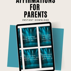 Affermazioni genitoriali positive per crescere figli di successo - Download digitale, Genitorialità consapevole, Schede di mentalità di crescita