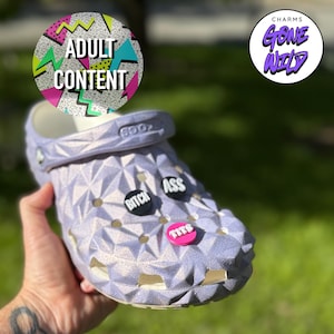 Curse Word Croc Charms, Swear Word Shoe Charms, Bad Word Charms