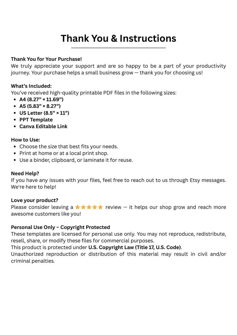 Moving Checklist Printable: House Move Planner (A4/A5/US Letter) (PDF ...