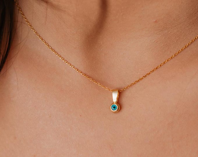 Evil Eye Protection Necklace – Elegant Nazar Pendant Jewelry Gift for Her