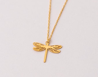 Dragonfly Pendant Necklace – Symbolic Jewelry Gift for Strength and Transformation Christmas Gift