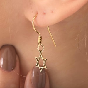Dainty Star of David Earrings – Sterling Silver Personalized Jewelry