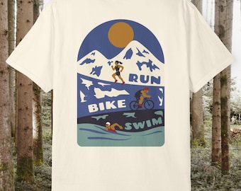 Koszulka triathlonowa unisex | Koszulka do pływania, jazdy na rowerze, biegania, jazdy na rowerze ...