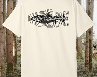 Komfort Farben Forellen Shirt | Unisex Fliegenfischen und Outdoors Tee