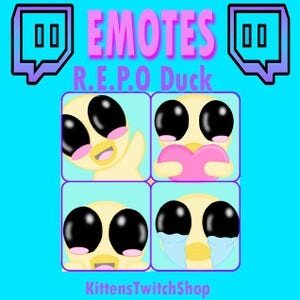 R.E.P.O Duck Kawaii Emotes | Twitch | Discord | Kick