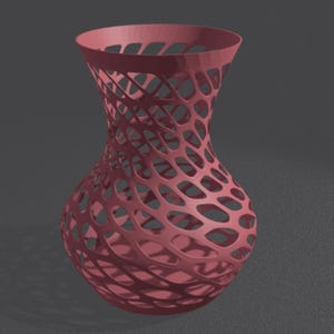 Custom 3D Printed Vase – 180mm Tall Modern Decorative Vase – Many Colours Available