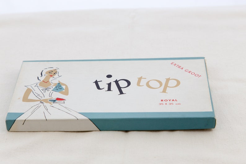 Mint Condition Unused 50s Vintage set of Three Handkerchiefs in Original Box