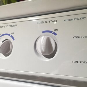 3D Printed Dryer Selector Knob, Replacement for Frigidaire Gibson 131965300, Fits GSE746RFS3, White D-Shaft Control Knob
