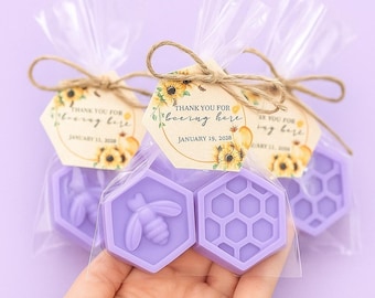 Mommy bee favors, Pair of honey soaps, Bee combs soap favors, Bee theme party favors, Wedding guest favors, Beekeeper gifts (50pcs)