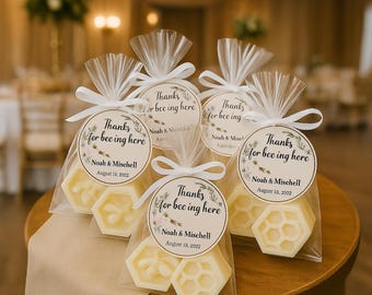 Honeycomb Bee Soap Favors: Rustic Wedding, Shower Thank You Gifts (50pcs)