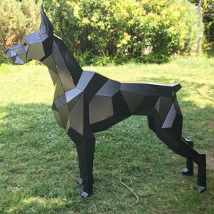 Metall-Dobermann – No-Weld Assembly DXF-Laserschneidedatei