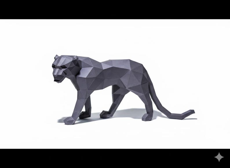 Jaguar – Rivet Model DXF Laser Cutting File Dxf,pdo,pdf “low Poly ...