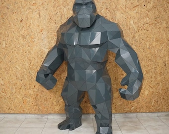 Metal kong – riveted model No-Weld Assembly DXF Laser Cutting File dxf pdo assembly instructions