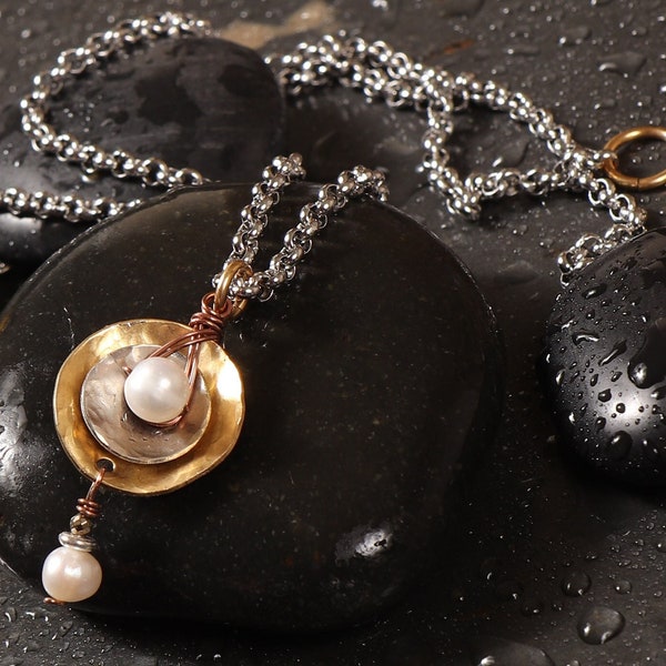 The Aimee Mixed Metal Necklace main image 1