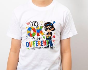 PNG de concienciación sobre el autismo / Sé diferente / Diseño de camiseta sobre autismo / Profesora, BCBA y madre de un niño con autismo / PNG de sublimación / Descarga digital sobre neurodiversidad