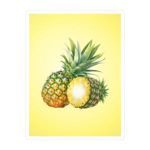 Niedlicher Ananas Sticker