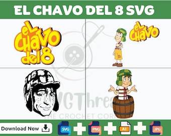 Paquete SVG de niño de dibujos animados retro / Vector de niño con sombrero divertido / Clipart de personaje de barril para manualidades, pegatinas y camisetas (SVG, PNG, Jpg, Ai)