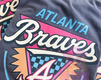 Retro 90s Atlanta Baseball Comfort Colors Tee, 90s Baseball Graphic Tee Atlanta, Atlanta Comfort Colors T Shirt, Classic 90s Comfort Colors