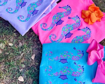 Summer Seahorse Comfort Colors T Shirt, Summer Comfort Colors T Shirt, Neon Summer Beach T Shirt, Neon Ocean Graphic Tee, Comfort Colors Tee