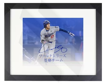 Shohei Ohtani Los Angeles Dodgers Kunstdruck, Faksimile Auto #/10