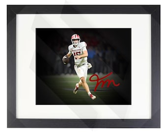 Fernando Mendoza Indiana Hoosiers Kunstdruck mit Faksimile Auto 8 "x10" Heisman